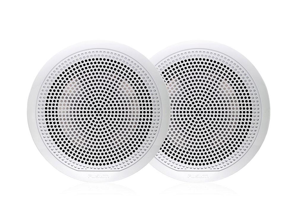 Морські динаміки Fusion EL-F651W 6.5" 80 Вт з LED-підсвіткою, класичні білі, фото 1