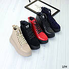 Жіночі зимові черевики бежевого кольору 36 р-р, фото 4