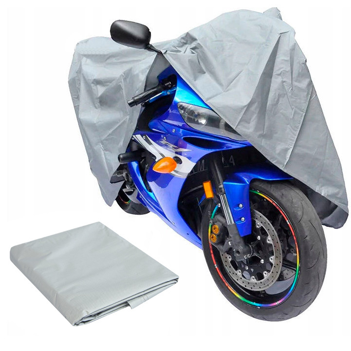Чохол для велосипеда та накидка-тент для мотоцикла Сірий — Motocicleta cubierta QW 015 р L (122х230 см) (ST)