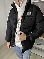 Куртка мужская зимняя The North Face до -25*С теплая с капюшоном черная | Пуховик мужской зимний ЛЮКС качества