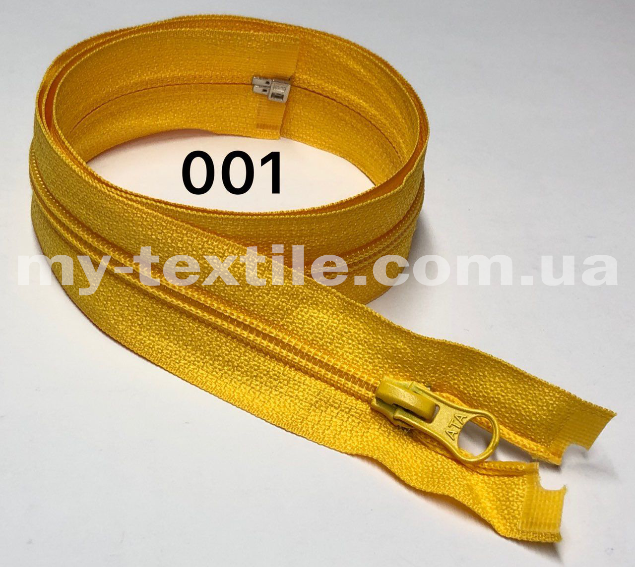 Блискавка спіральна Тип-5 80 см Жовтий