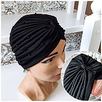 Чалма, хиджаб, шапка для алопеции(онко) NONE- черная