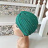 Чалма, хіджаб, шапка для алопеції(онко) NONE - зелена, фото 4