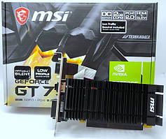 Відеокарта GeForce GT730 2048Mb MSI (N730K-2GD3H/LP) Нова!