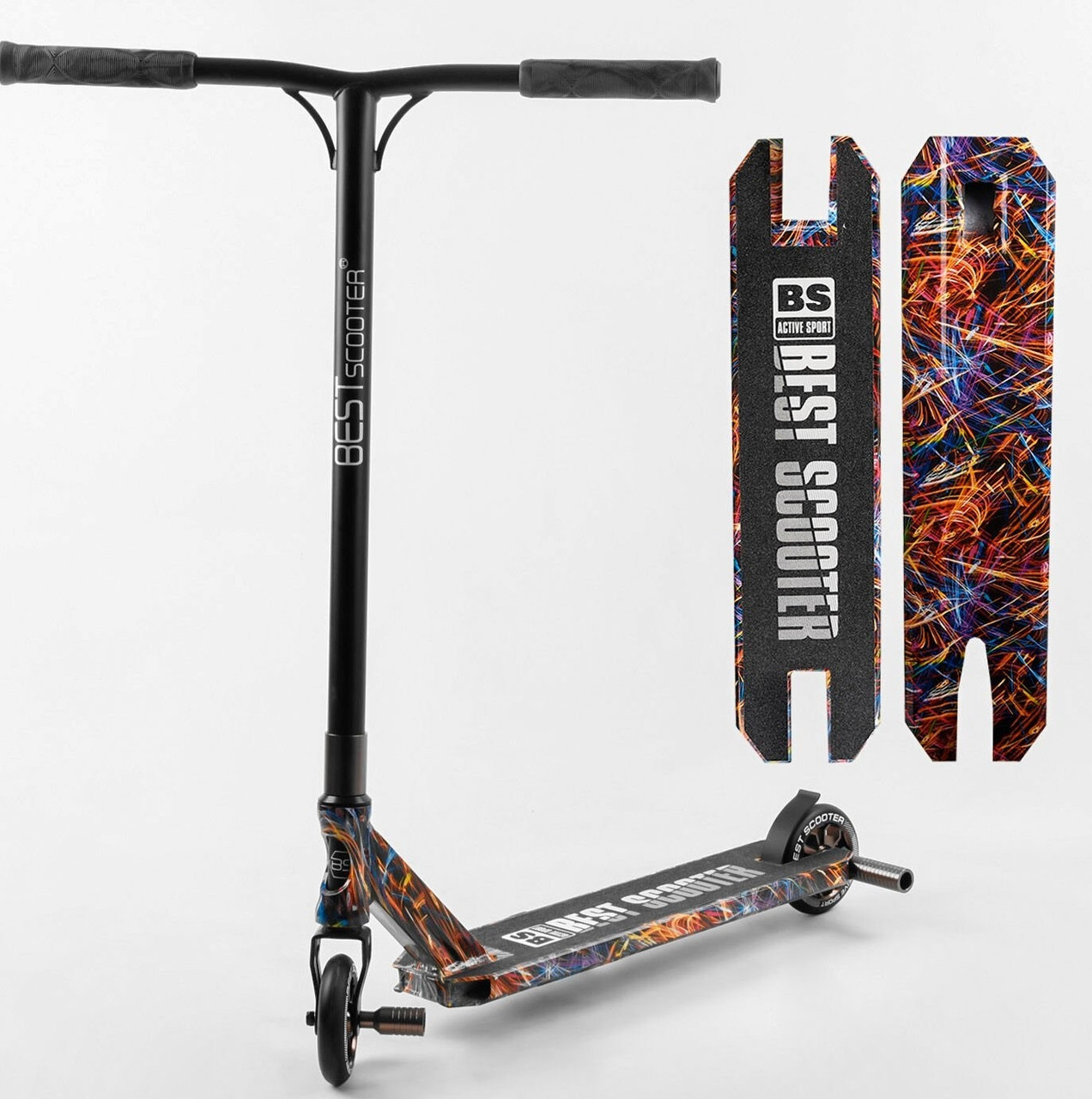 Самокат трюковий Best Scooter, пегі, HIC-система, BS-77350, фото 1