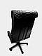 Чохол на офісне крісло чорний екошкіра чорний, фото 3