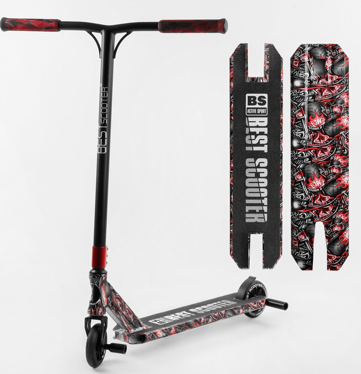 Самокат трюковий Best Scooter, пегі, HIC-система, BS-77488, фото 1