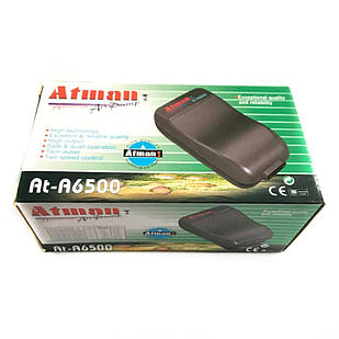 Двоканальний компресор для акваріума Atman АТ-6500