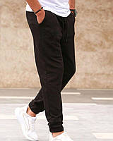 Мужские брюки спортивные ЗИМНИЕ на флисе Cold черные Спортивные штаны теплые с начесом