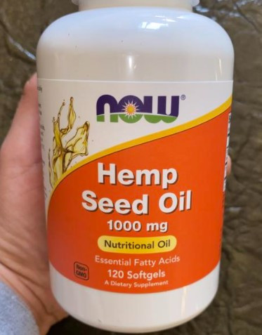 Конопляне масло омега 3-6 Hemp Seed Oil 1000 mg 120 гельових капсул