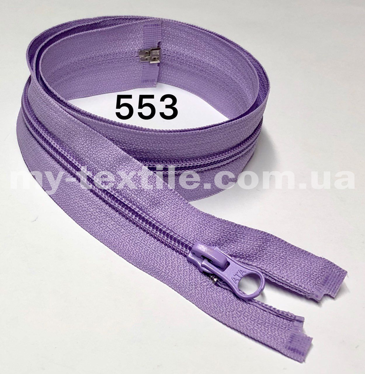 Блискавка спіральна Тип-5 75 см Лаванда