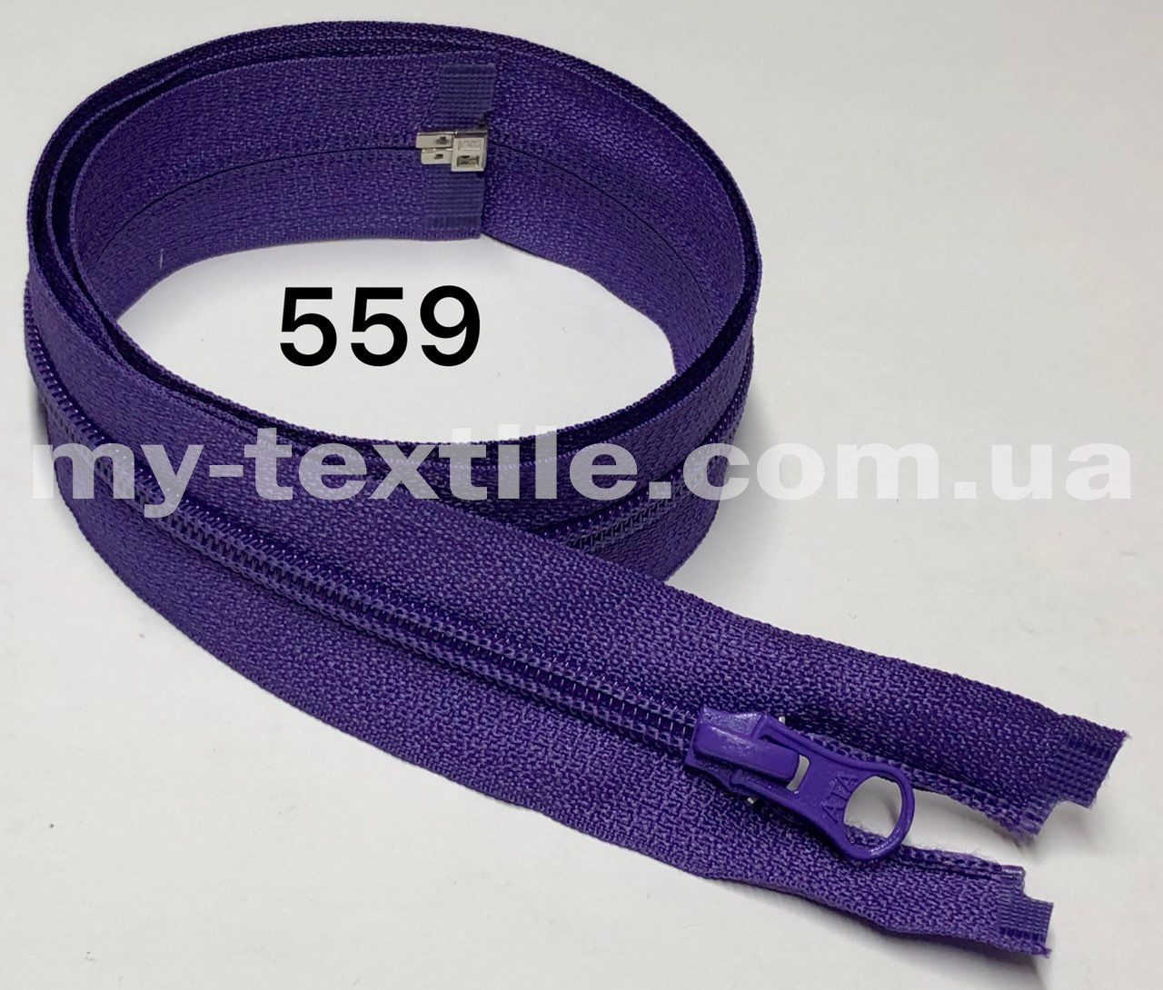 Блискавка спіральна Тип-5 80 см Фіолетовий