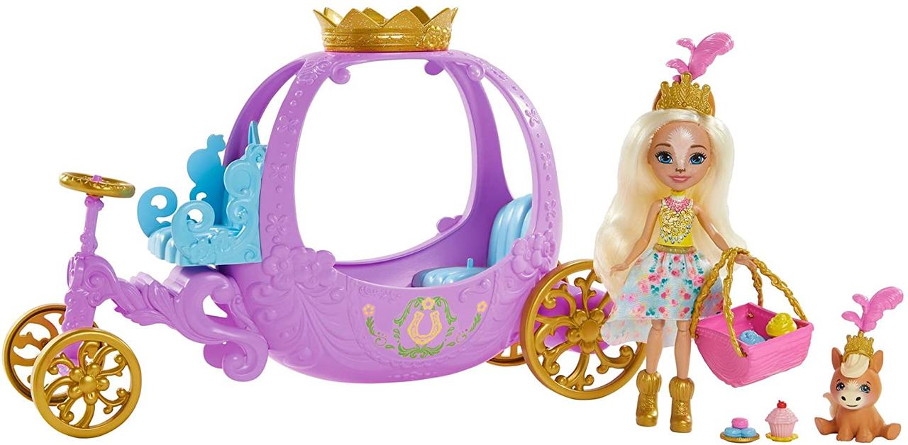 Ігровий набір Королівська карета з лялькою Пеола Поні Royal Enchantimals Rolling Carriage Playset with Peola Pony Doll GYJ16