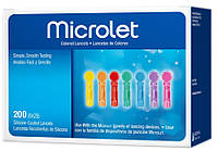 Ланцети голки Microlet 200 шт для глюкометру