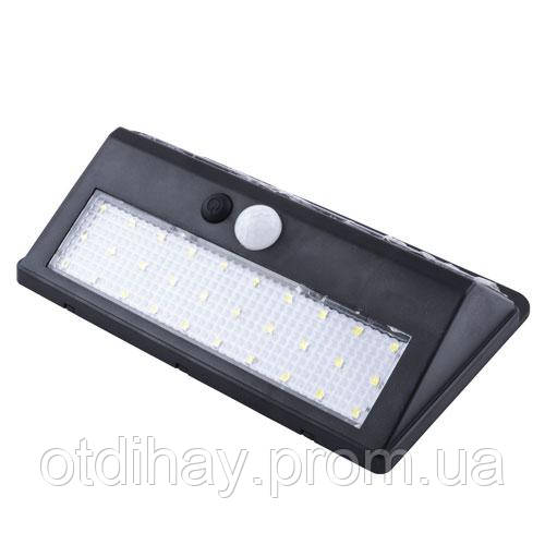 Настінний світильник XF-6012-30SMD, 1x18650, PIR+CDS, сонячна батарея