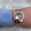 Годинники наручні Rolex Cosmograph Daytona Gold-Black-Rose преміального AAA якості, фото 4