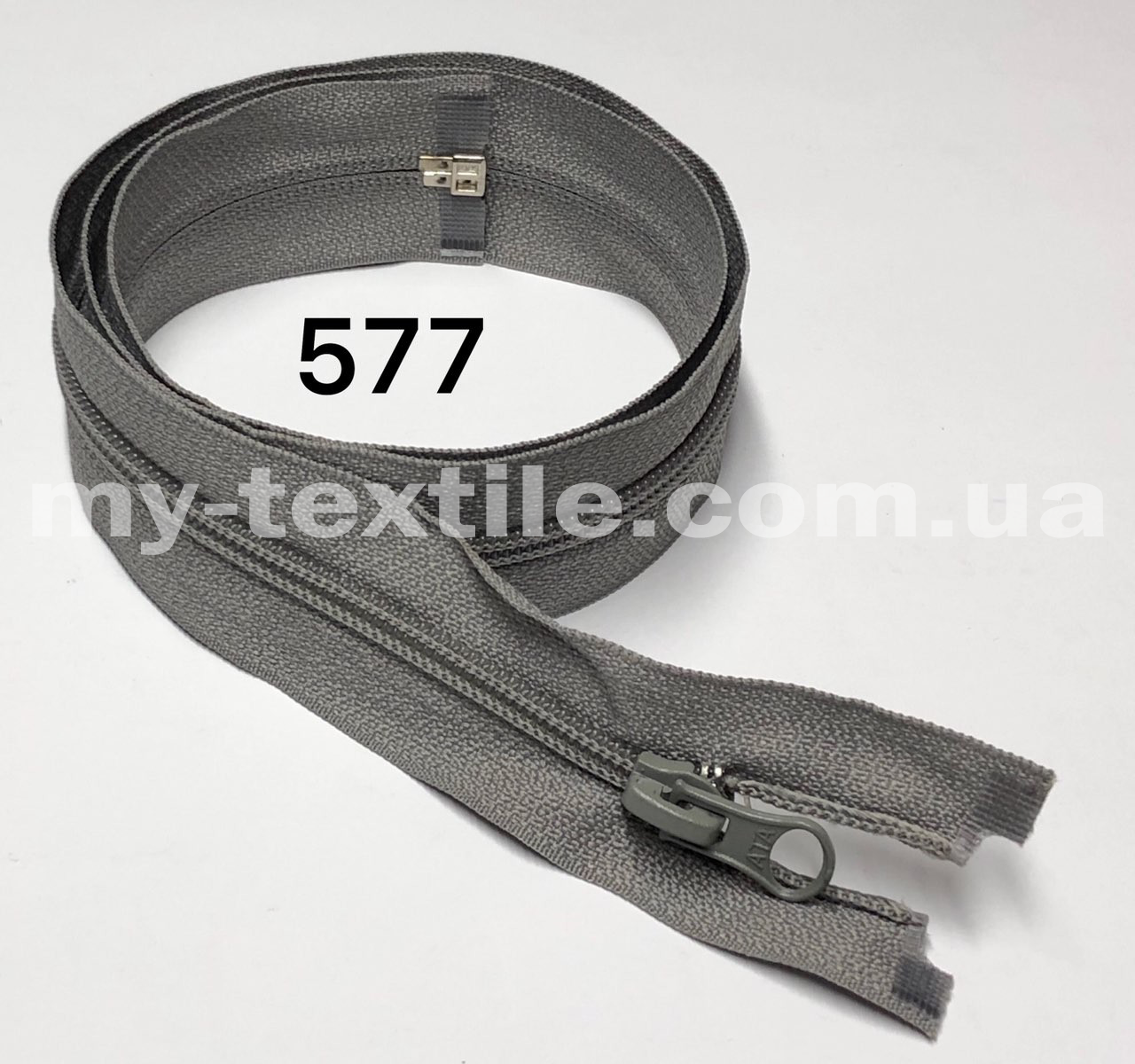 Блискавка спіральна Тип-5 75 см Сірий