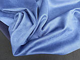 Тканина замш на дайвінге, колір джинс, фото 4