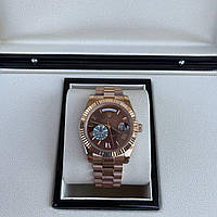 Часы наручные Rolex Day-Date Automatic Cuprum-Brown премиального ААА класса