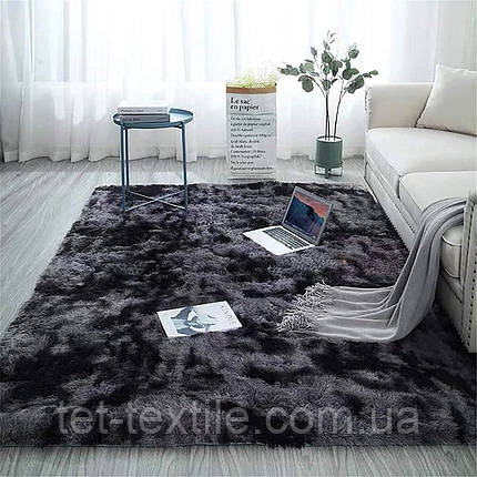 Килимок приліжковий Colorful Home графітовий 200х230 см., фото 1