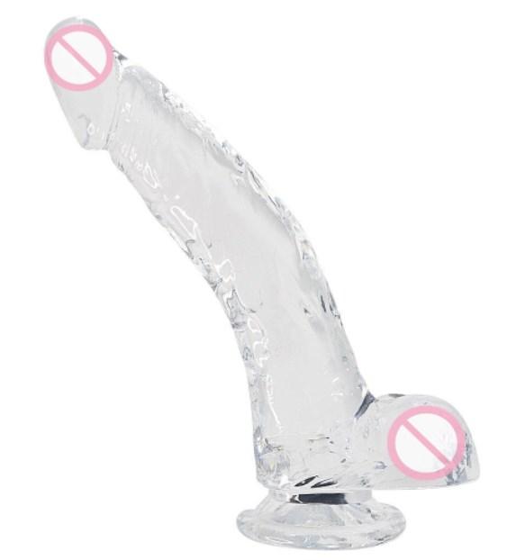 Фалоімітатор реалістичний з мошонкою - Alive Jelly Dildo Stallion, 22 см, діаметр 3,5 см