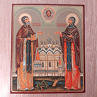 Лик святих благовірних князя Петра і княгині Феронії, 15х18 см