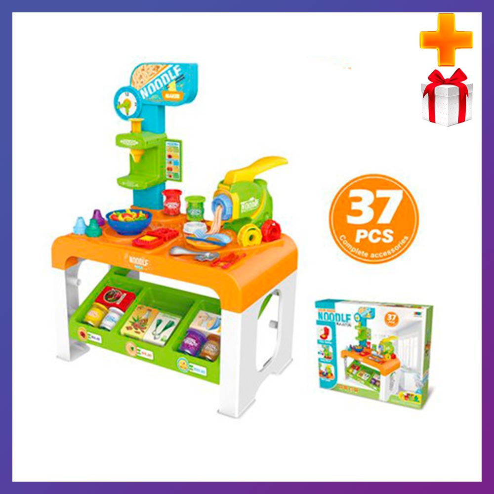 Дитяча велика інтерактивна кухня-пекарня 8748 посуд продукти 37 предметів + Подарунок, фото 1