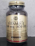 Вітамін Е Солгар Solgar Vitamin E 268 mg 400 100 IU гел капс, фото 5