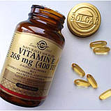 Вітамін Е Солгар Solgar Vitamin E 268 mg 400 100 IU гел капс, фото 3