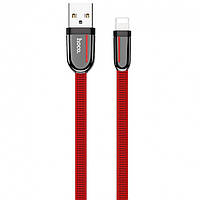 Кабель для зарядки телефона Lightning Apple iphone HOCO U74 120см |2.4A| Красный