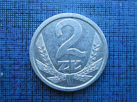 Монета 2 злотых Польша 1989