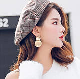 Жіночі сережки позолота, фото 2