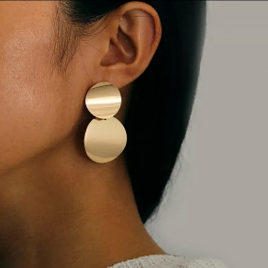 Жіночі сережки позолота, фото 1