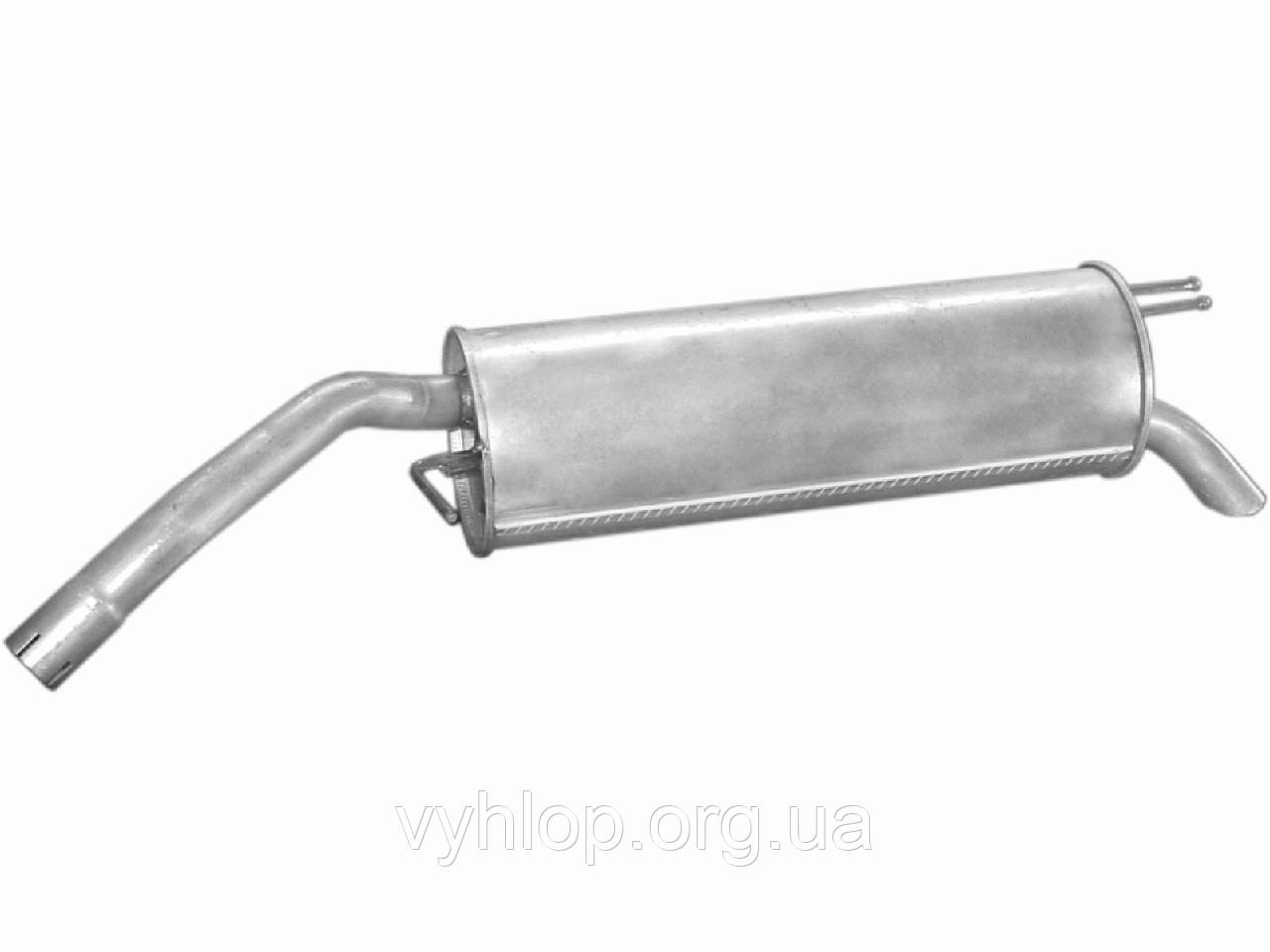 Глушник Фіат Стіло (Fiat Stilo) 1.2 16V 01 - (07.424) Polmostrow алюминизированный