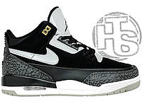 Мужские кроссовки Air Jordan 3 Retro Black White 41