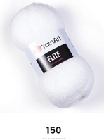 Нитки пряжа для в'язання акриловаELITE Еліт YarnArt № 150 - білосніжний