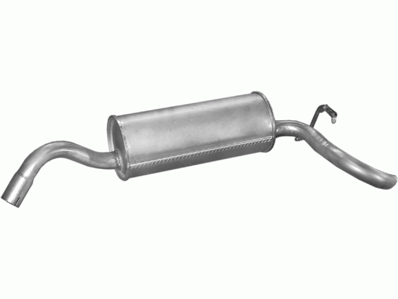 Глушник Форд Ескорт (Ford Escort) 1.8 D 90-98 (08.12) Polmostrow алюминизированный