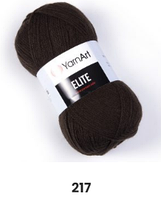Нитки пряжа для в'язання акриловаELITE YarnArt № 217 - шоколад