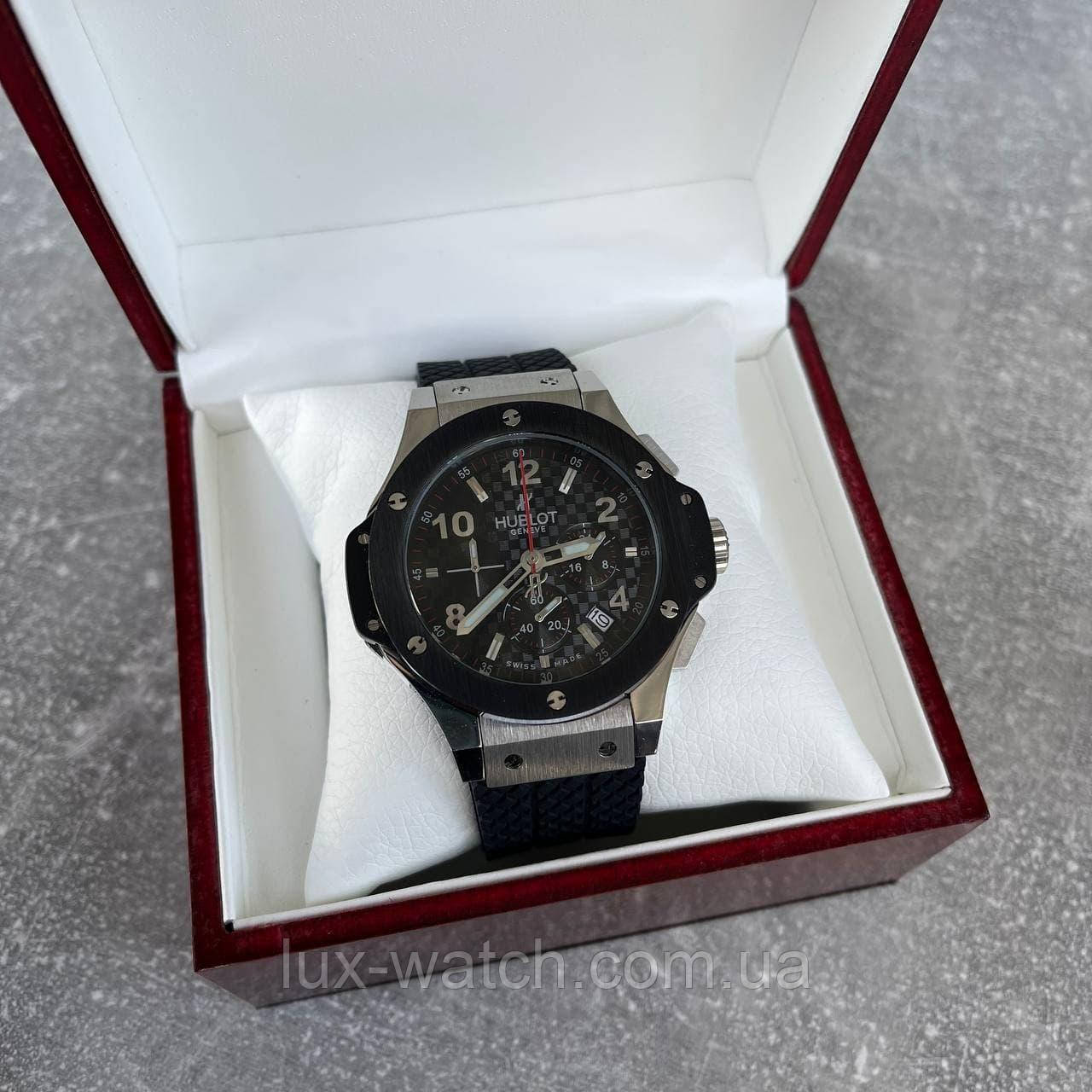 Годинник наручний H u b l o t 5829 Chronograph Ceramica Black-Silver-Black