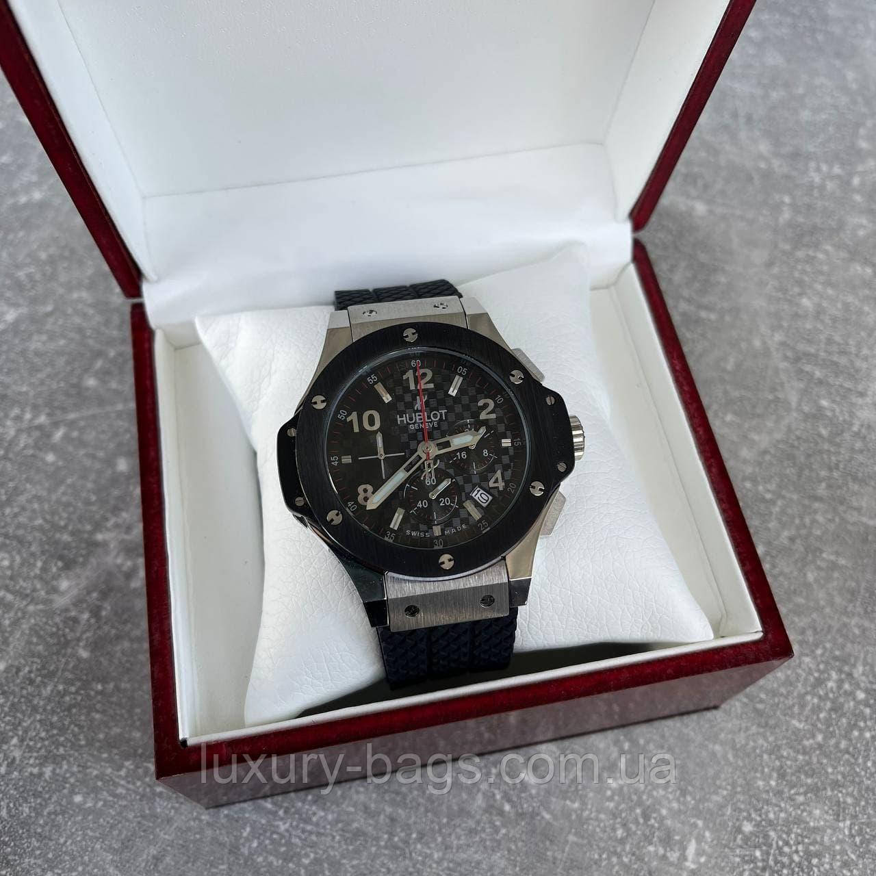 Годинник наручний H u b l o t 5829 Chronograph Ceramica Black-Silver-Black