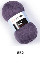 Нитки пряжа для вязания акриловая ELITE YarnArt № 852 - пепельный фиолет