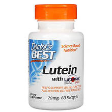 Лютеїн натуральний з Lutemax 20 мг 60 капс вітаміни для очей Doctor's s Best USA