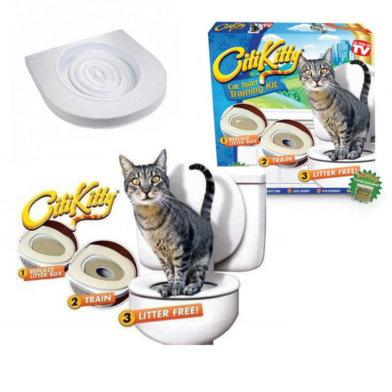 Туалет для Кота Набор для Приучения Кошки к Унитазу Citi Kitty ...