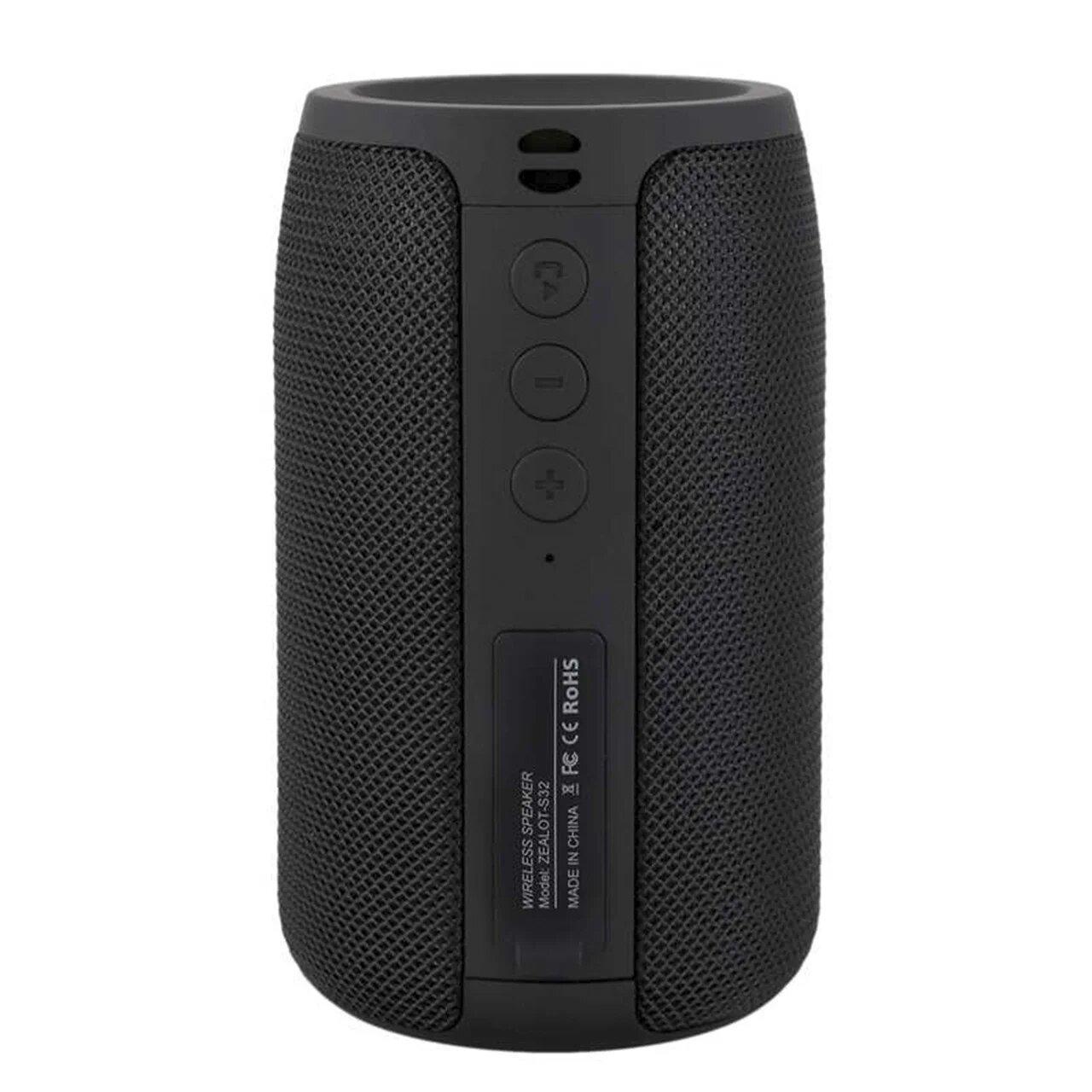 Беспроводная портативная Bluetooth колонка ZeaLot S32 5W 2000mAh Bluetooth, TF, AUX, USB Черная - фото 3 - id-p1479143650