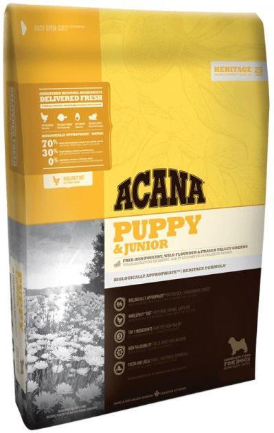 Сухий корм Acana Puppy & Junior 11.4 кг для цуценят середніх порід (курча, камбала)