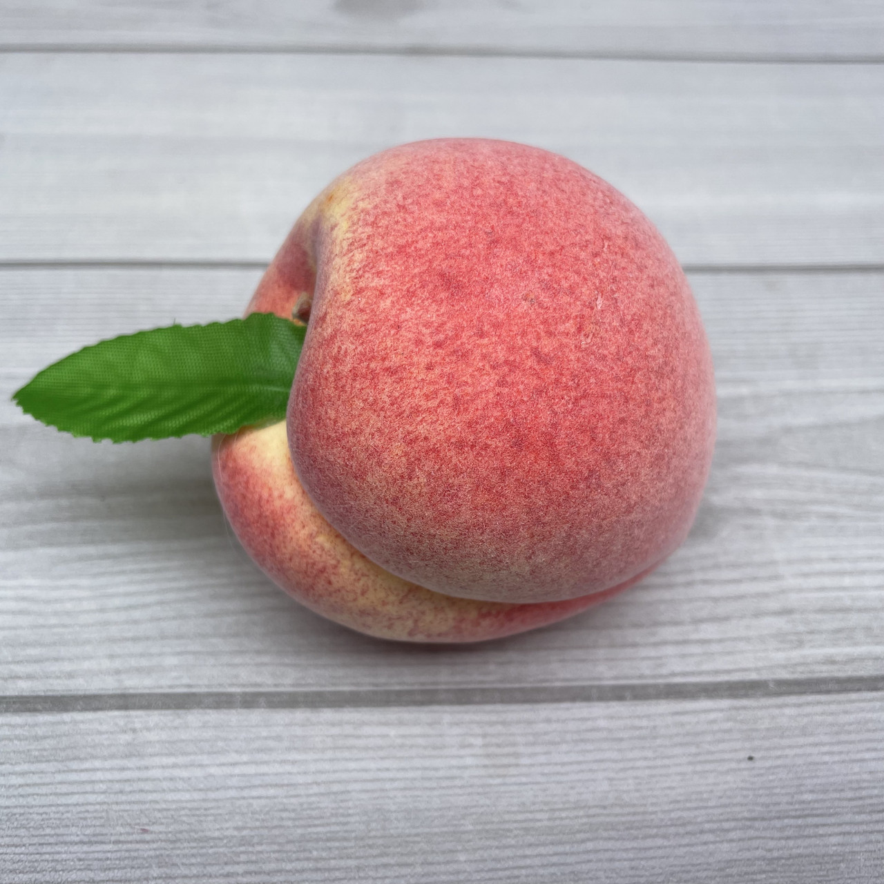 Персик штучний муляж із листом 8 см, фото 1