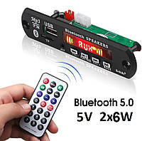 2x6Вт 5V Усилитель Bluetooth 5.0 Декодер Приемник MP3 WAV APE FLAC USB 12Вт + Пульт Д/У