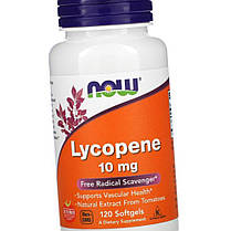 Лікопін NOW Lycopene 10 mg 120 softgels, фото 5