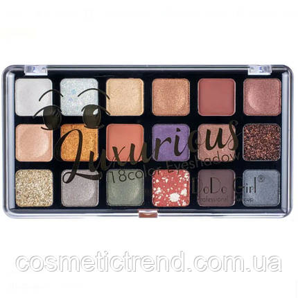 Палітра 18 тіней для повік DoDo Girl Luxurious Eyeshadow D3172/01, фото 1
