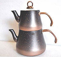 Двухярусный чайник O.M.S. Collection 8200-XL Bronze (1,8 /3,75 л.)